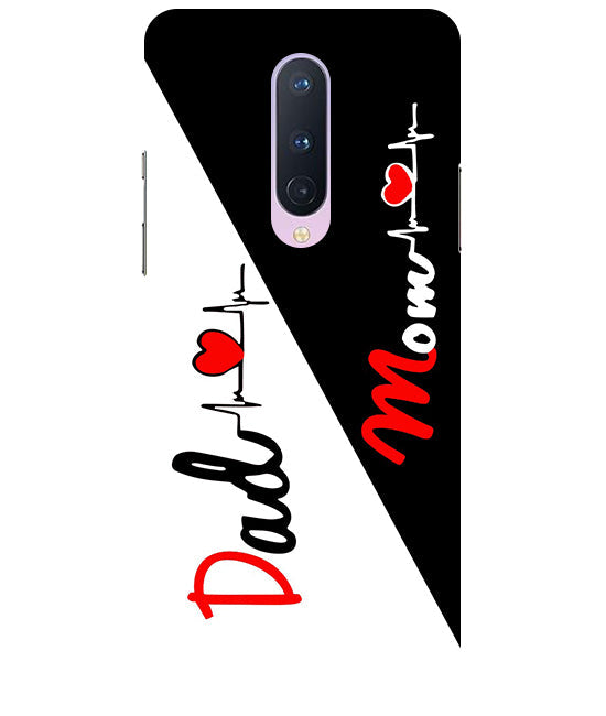 Mom Dad Love quotes Back Cover For Oneplus 8