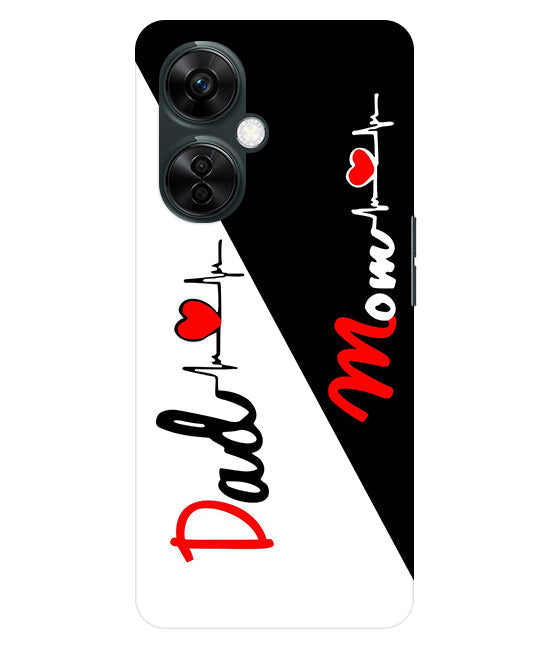 Mom Dad Love quotes Back Cover For Oneplus Nord CE 3 Lite 5G