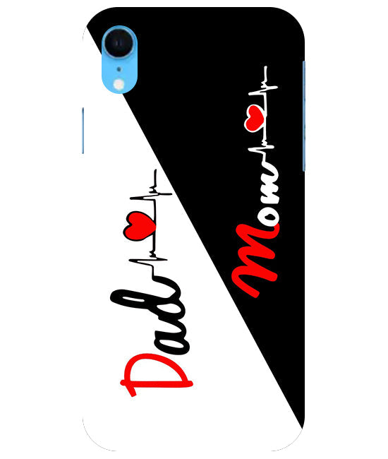 Mom Dad Love quotes Back Cover For Apple Iphone Xr