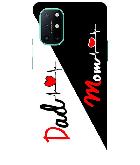 Mom Dad Love quotes Back Cover For  Oneplus 8T