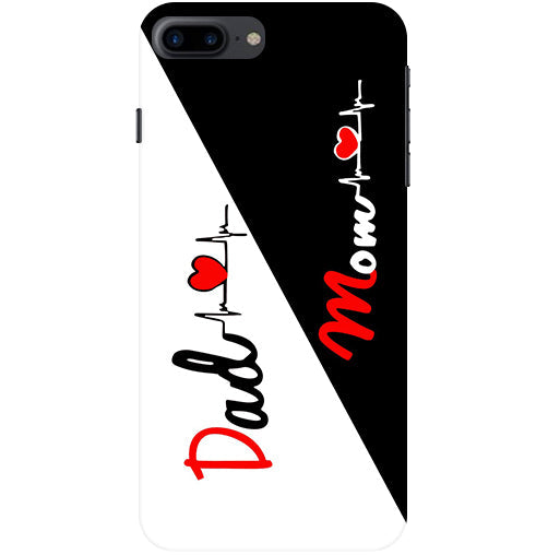 Mom Dad Love quotes Back Cover For Apple Iphone 7 Plus