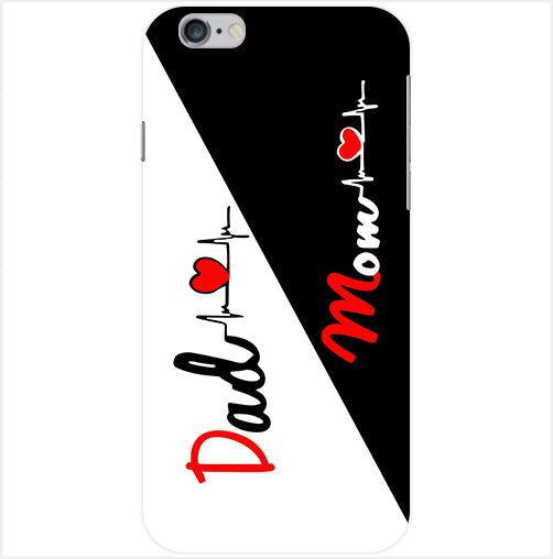 Mom Dad Love quotes Back Cover For Apple Iphone 6/6S