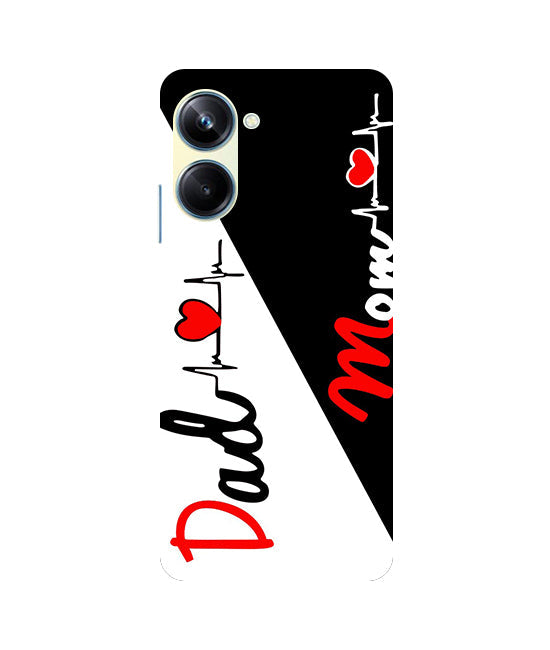 Mom Dad Love quotes Back Cover For Realme 9i 5G