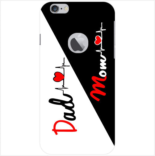 Mom Dad Love quotes Back Cover For Apple Iphone 6/6S Logo Cut