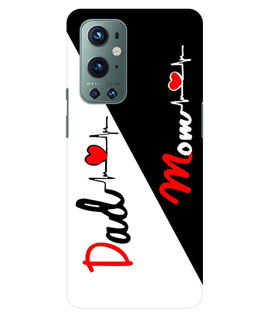 Mom Dad Love quotes Back Cover For Oneplus 9 Pro