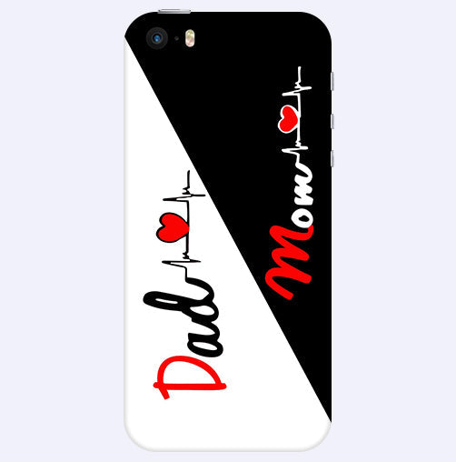 Mom Dad Love quotes Back Cover For  Apple Iphone 5/5S