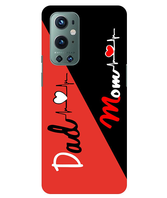 Mom Dad 1 Love quotes Back Cover For Oneplus 9 Pro