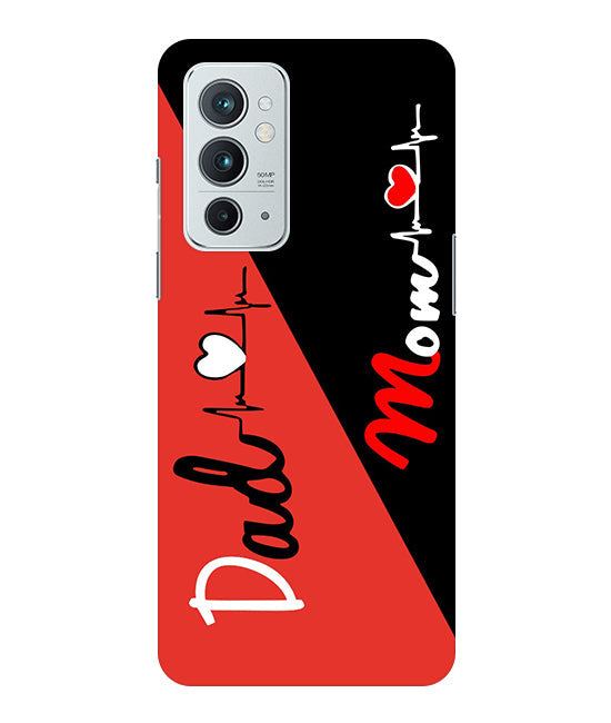 Mom Dad 1 Love quotes Back Cover For Oneplus 9RT