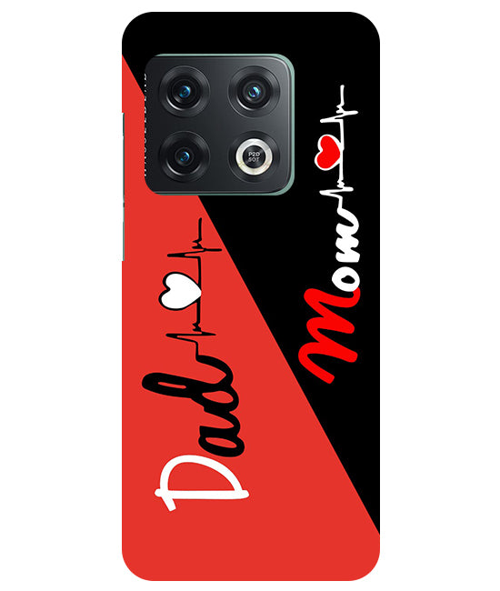 Mom Dad 1 Love quotes Back Cover For Oneplus 10 Pro 5G