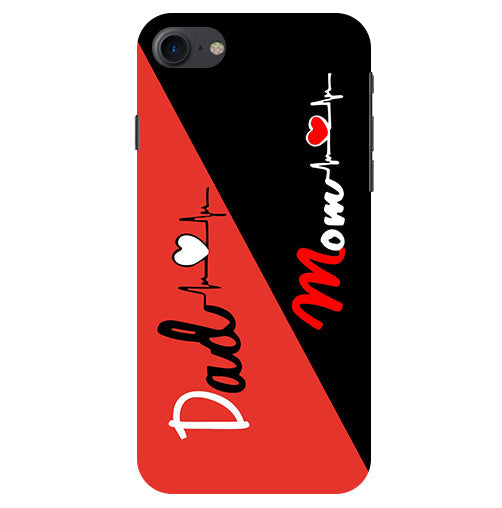 Mom Dad 1 Love quotes Back Cover For Apple Iphone SE 2020