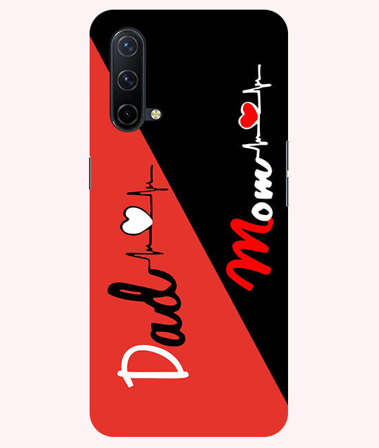 Mom Dad 1 Love quotes Back Cover For Oneplus Nord CE 5G