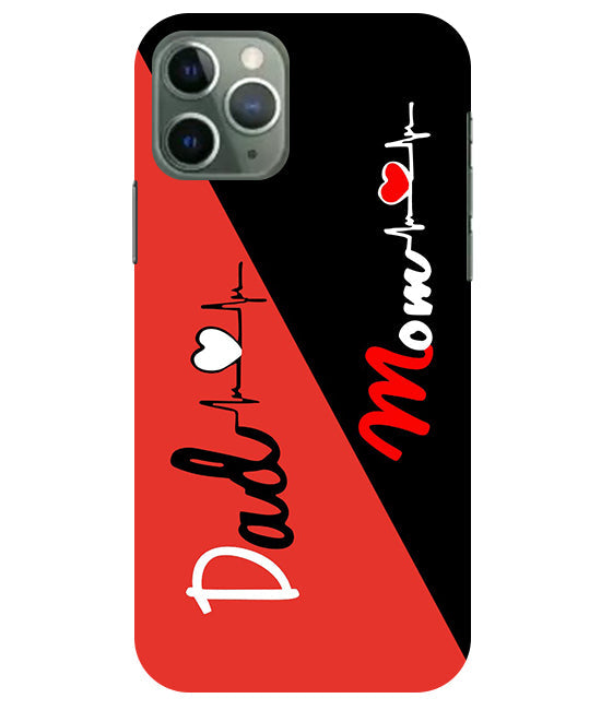 Mom Dad 1 Love quotes Back Cover For Apple Iphone 11 Pro Max
