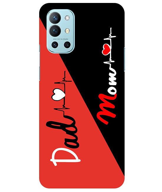Mom Dad 1 Love quotes Back Cover For Oneplus 9R