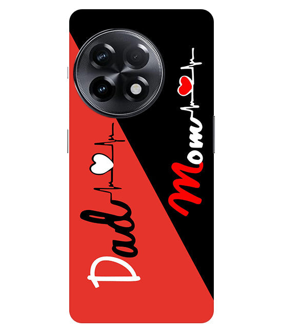 Mom Dad 1 Love quotes Back Cover For Oneplus 11R 5G