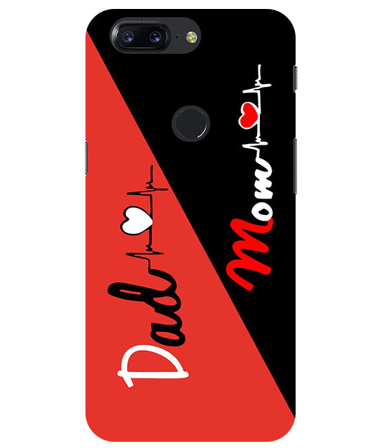 Mom Dad 1 Love quotes Back Cover For Oneplus 5T