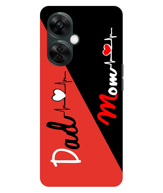 Mom Dad 1 Love quotes Back Cover For Oneplus Nord CE 3 Lite 5G