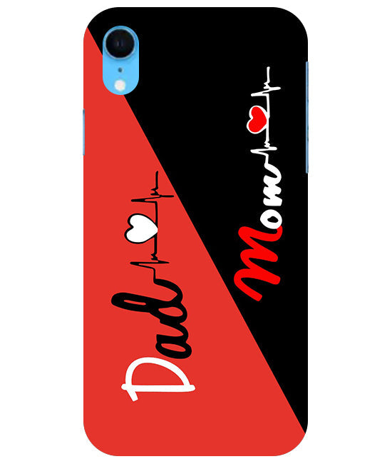 Mom Dad 1 Love quotes Back Cover For Apple Iphone Xr