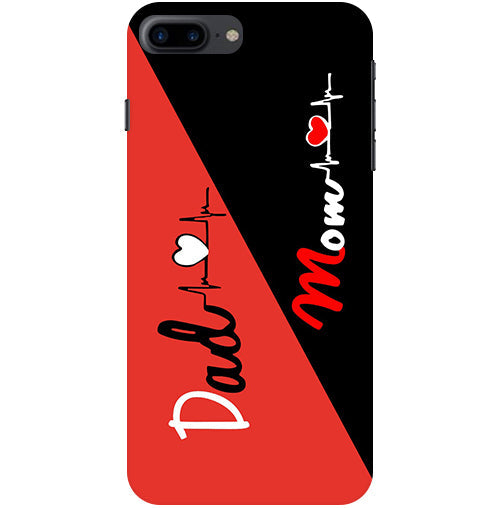 Mom Dad 1 Love quotes Back Cover For Apple Iphone 8 Plus