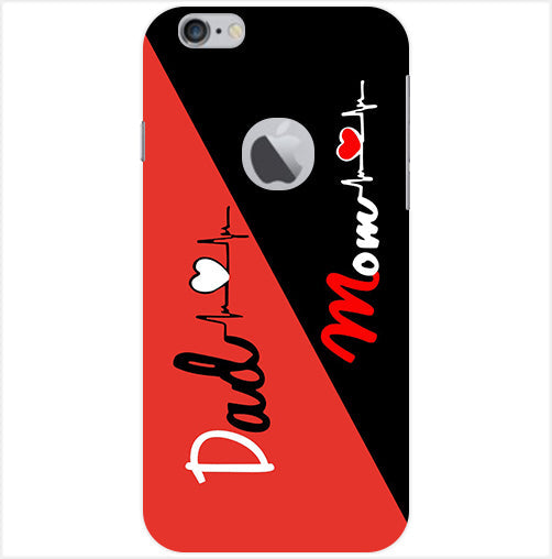 Mom Dad 1 Love quotes Back Cover For Apple Iphone 6/6S Logo Cut