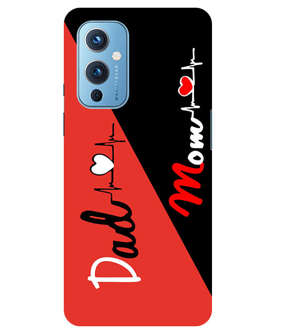 Mom Dad 1 Love quotes Back Cover For Oneplus 9