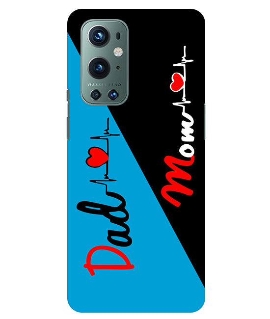 Mom Dad 2 Love quotes Back Cover For Oneplus 9 Pro