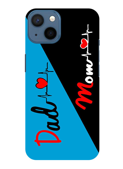 Mom Dad 2 Love quotes Back Cover For Apple Iphone 15 Plus