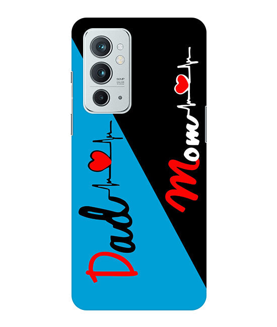 Mom Dad 2 Love quotes Back Cover For Oneplus 9RT