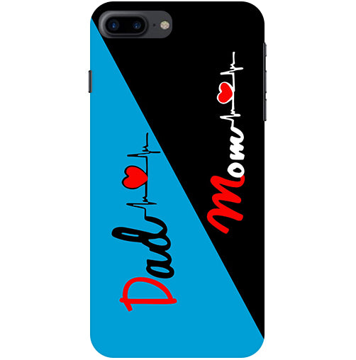 Mom Dad 2 Love quotes Back Cover For Apple Iphone 8 Plus