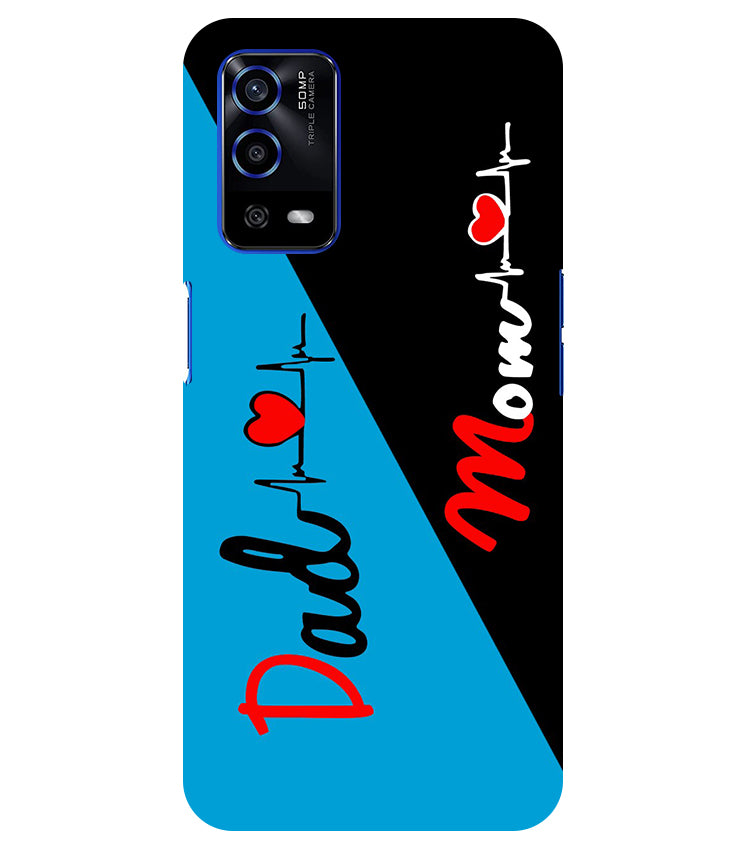 Mom Dad 2 Love quotes Back Cover For Oppo A53S 5G
