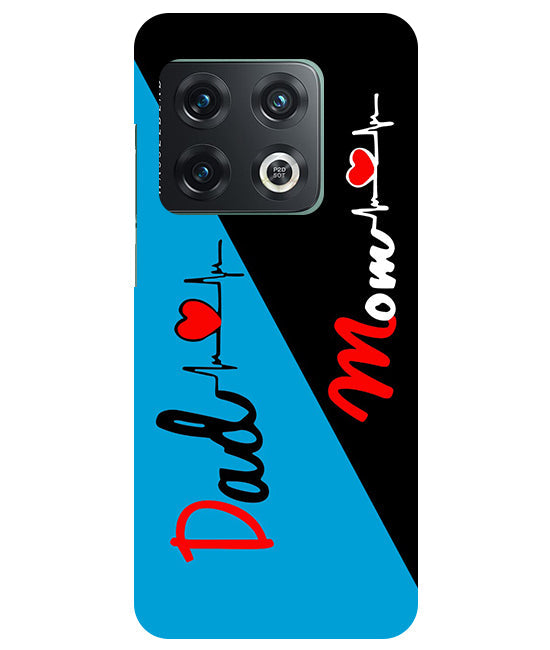 Mom Dad 2 Love quotes Back Cover For Oneplus 10 Pro 5G