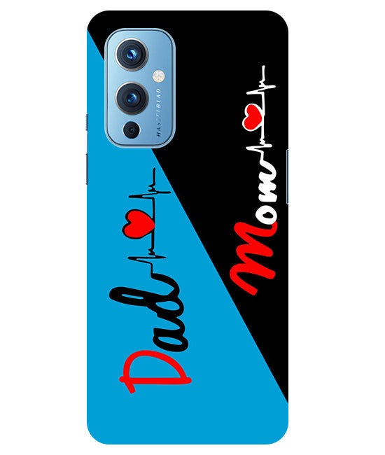 Mom Dad 2 Love quotes Back Cover For Oneplus 9