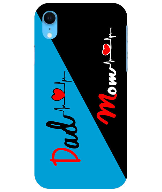 Mom Dad 2 Love quotes Back Cover For Apple Iphone Xr
