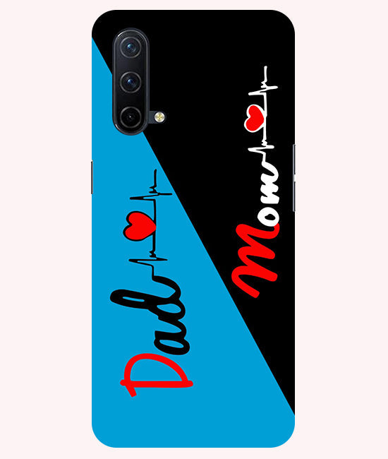 Mom Dad 2 Love quotes Back Cover For Oneplus Nord CE 5G