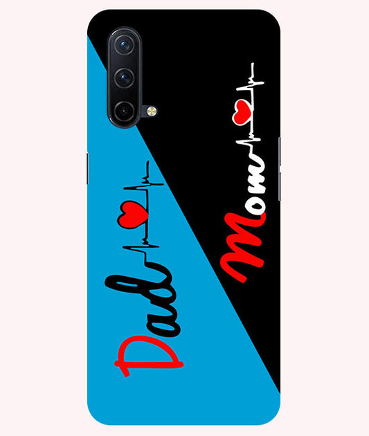 Mom Dad 2 Love quotes Back Cover For  Oneplus Nord CE  5G