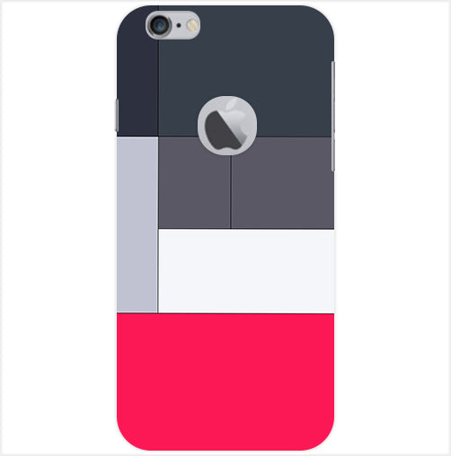 3D Box Design Back Cover For Apple Iphone 6/6S Logo Cut