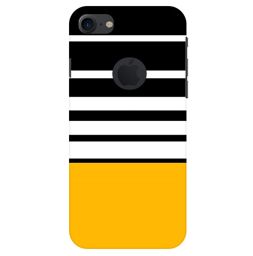Horizontal Stripes Back Cover For  Apple Iphone 8 Logocut