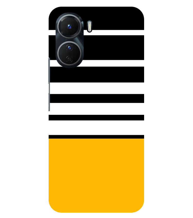 Horizontal Stripes Back Cover For Vivo Y16 5G