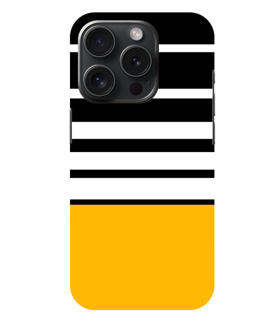Horizontal Stripes Back Cover For Apple Iphone 15 Pro