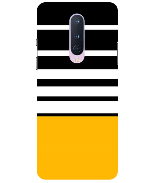 Horizontal Stripes Back Cover For  Oneplus 8