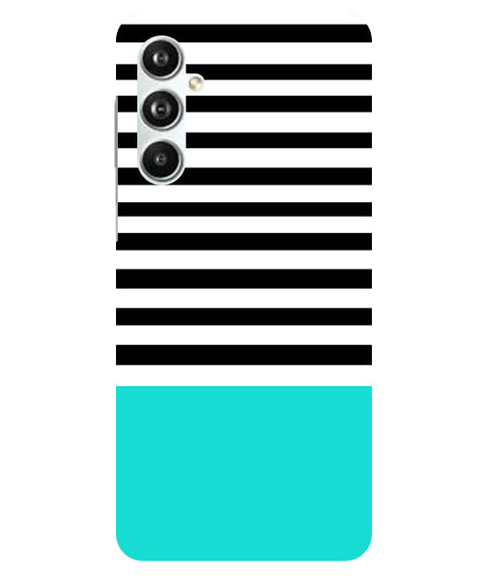 Horizontal  Multicolor Stripes Back Cover For  Samsug Galaxy F34 5G / M34 5G