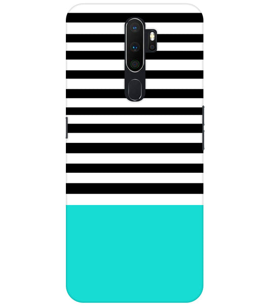 Horizontal  Multicolor Stripes Back Cover For  Oppo A9 2020