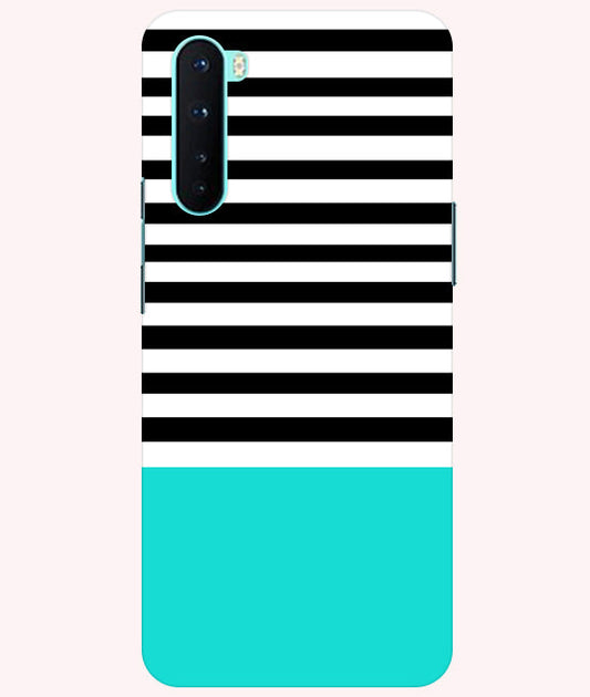 Horizontal  Multicolor Stripes Back Cover For  Oneplus Nord  5G