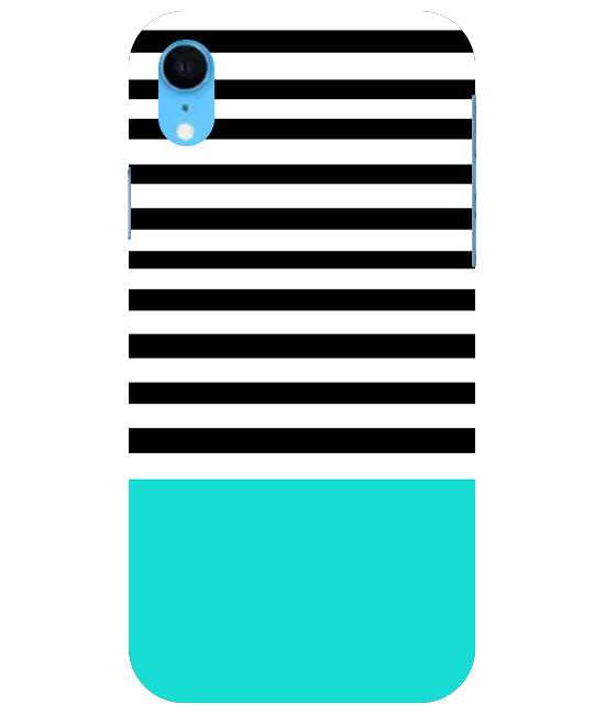 Horizontal Multicolor Stripes Back Cover For Apple Iphone Xr