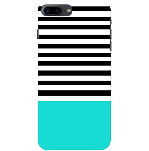 Horizontal Multicolor Stripes Back Cover For Apple Iphone 8 Plus