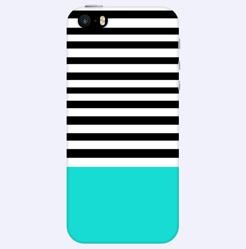 Horizontal  Multicolor Stripes Back Cover For  Apple Iphone 5/5S