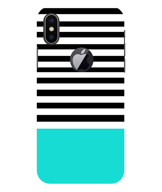 Horizontal Multicolor Stripes Back Cover For Apple Iphone X Logocut