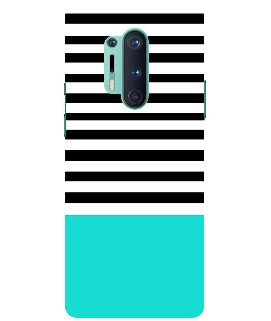 Horizontal Multicolor Stripes Back Cover For Oneplus 8 Pro