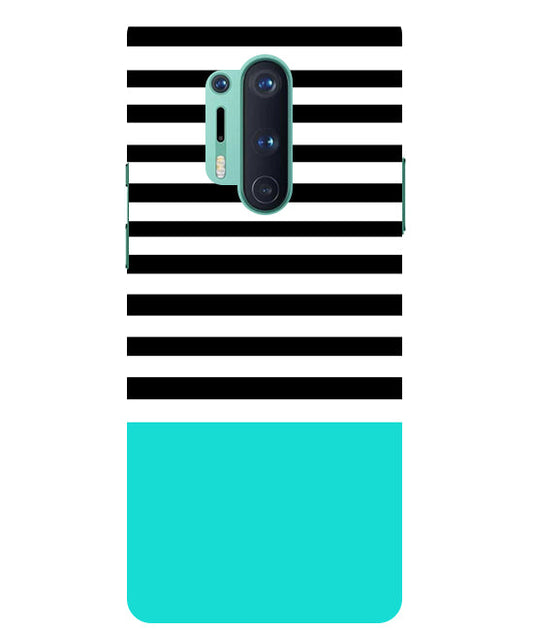 Horizontal  Multicolor Stripes Back Cover For  Oneplus 8 Pro
