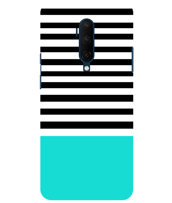 Horizontal Multicolor Stripes Back Cover For Oneplus 7T Pro