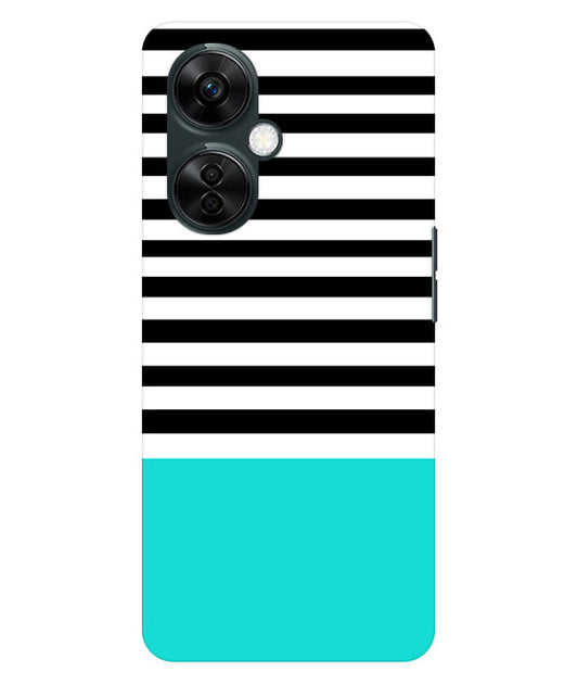 Horizontal  Multicolor Stripes Back Cover For  Oneplus Nord CE 3 Lite 5G